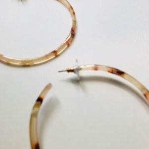 Jewelry - Lucite acrylic hoop earrings Jewelry - Lucite acrylic hoop earrings